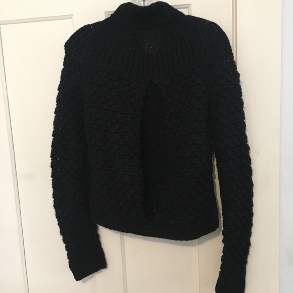 Moda International Black Button-up Wool Sweater - Picture 10 of 12